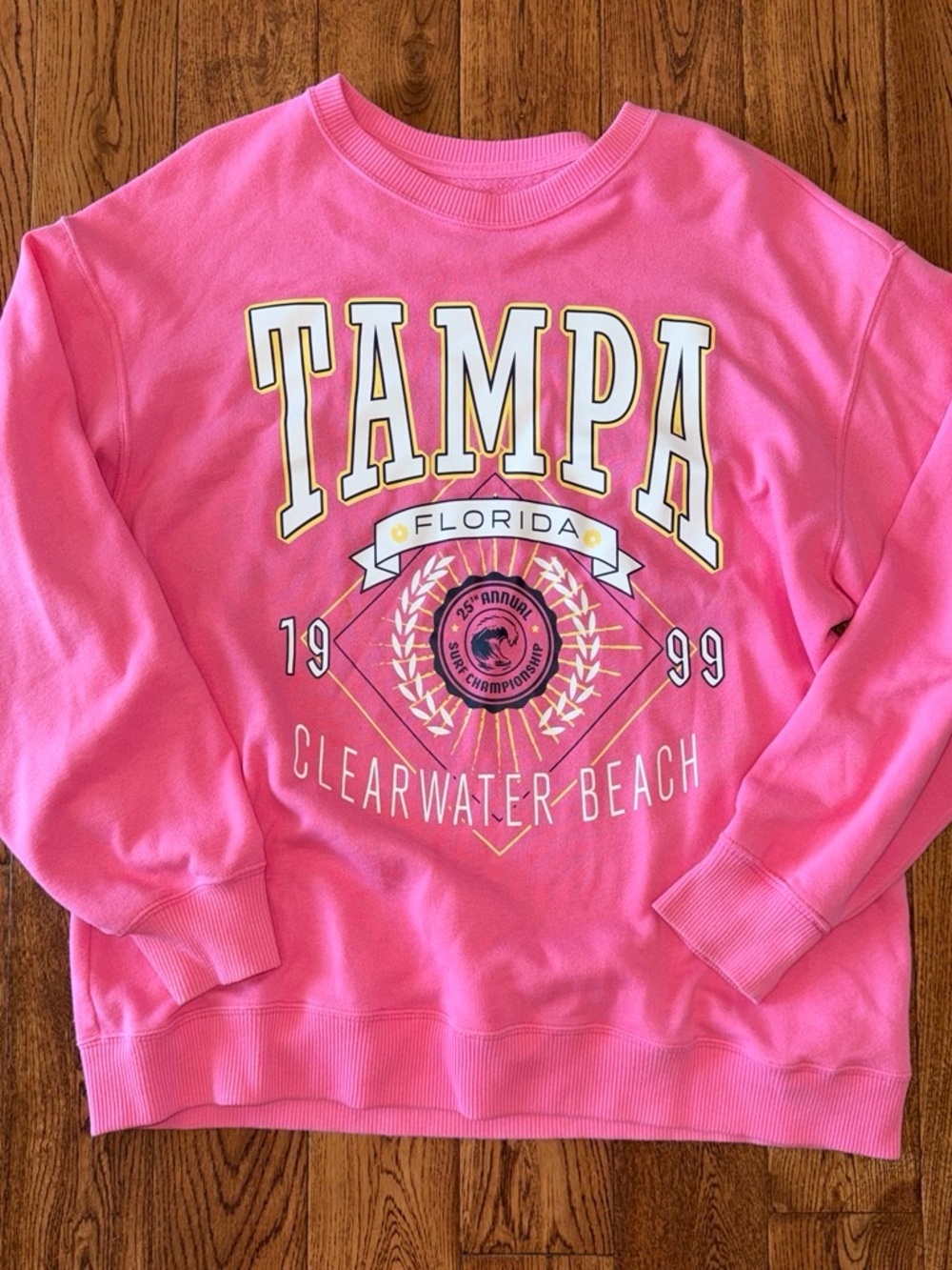 Hollister Pink Tampa Crewneck Relaxed/oversized Sweatshirt